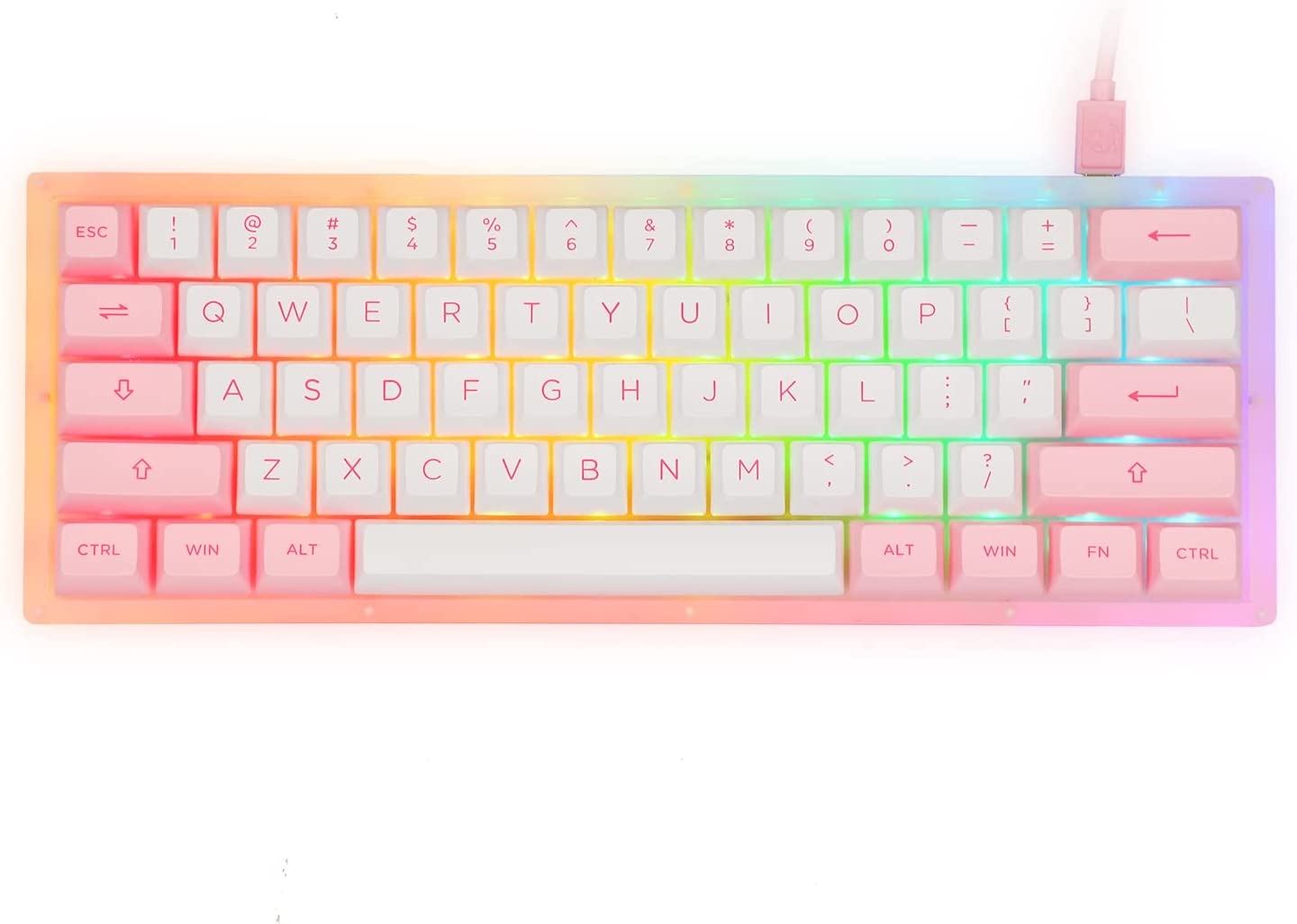 AKKO Keyboard ACR61 RGB Hotswap - Prunus Lannesiana (CS Jelly Pink Linear 45g)