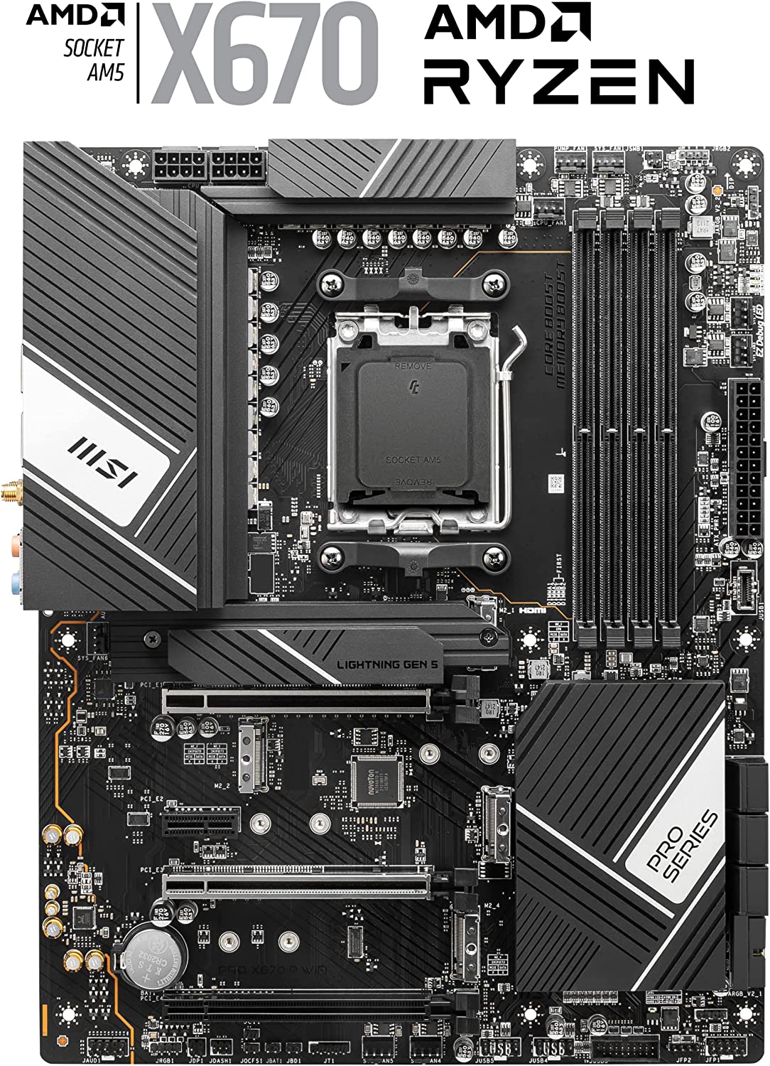 MSI PRO X670-P WIFI Motherboard MB 8052