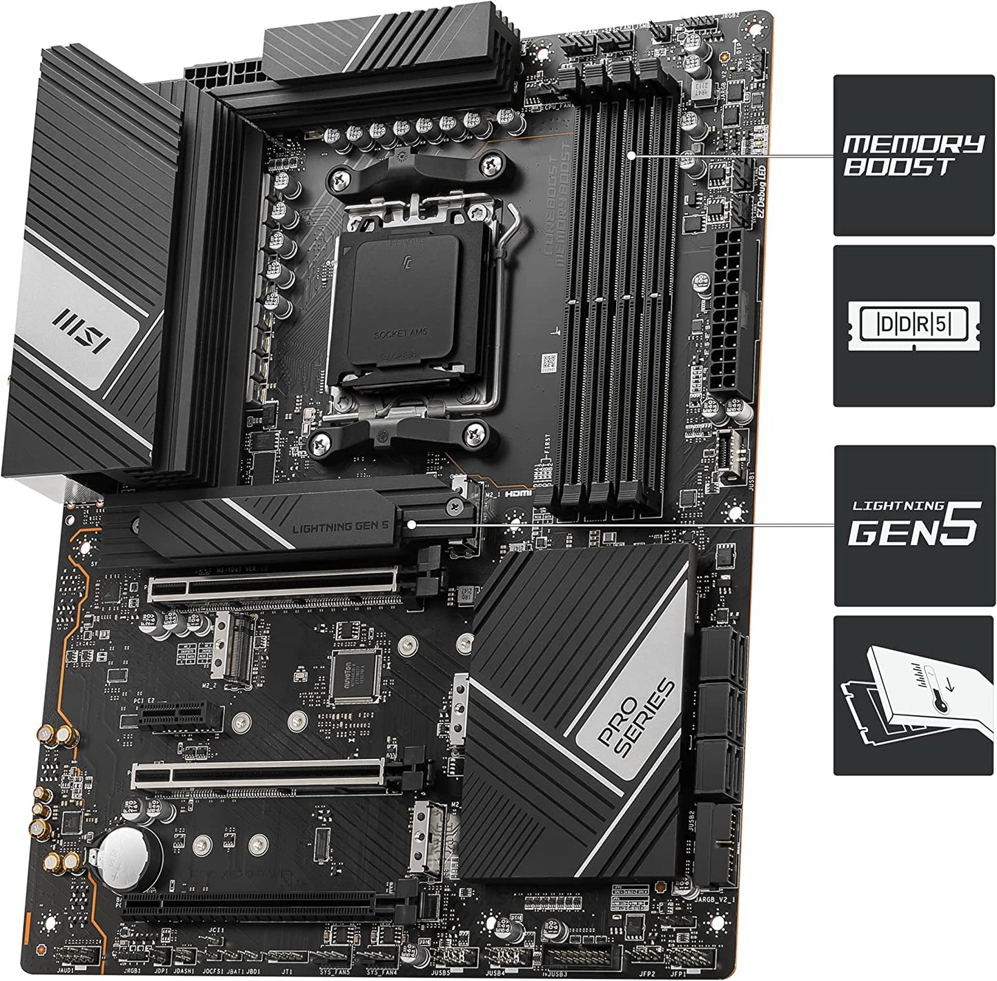 MSI PRO X670-P WIFI Motherboard MB 8052