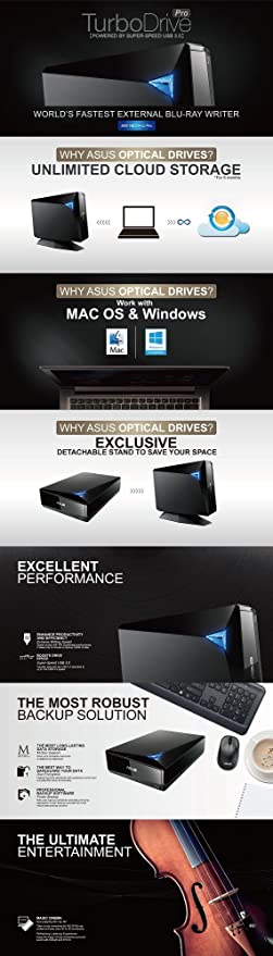 Asus 16X Blue Ray Writer External