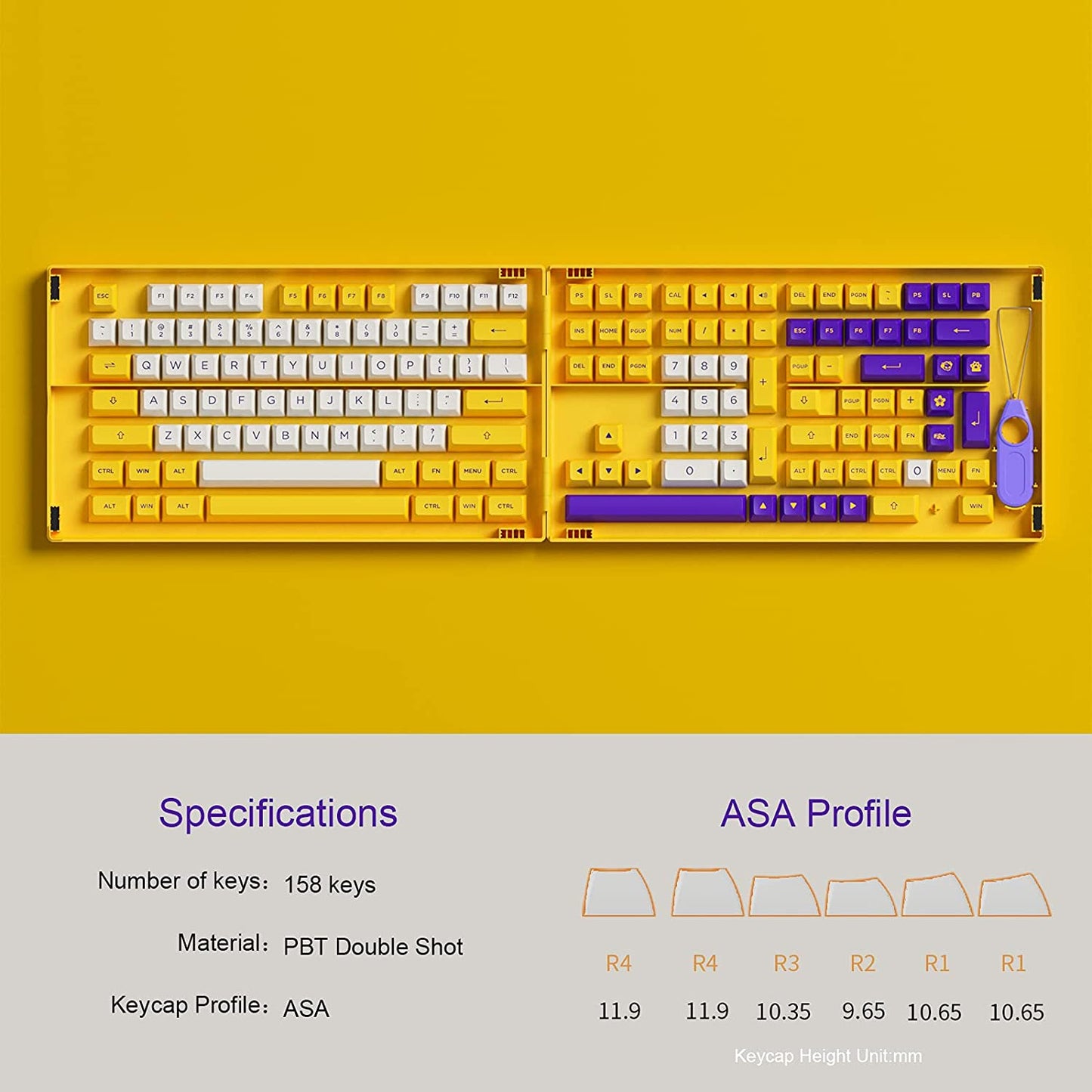 AKKO Keycap - ASA Profile - Los Angeles (158pcs)