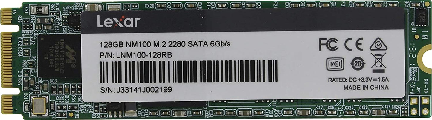 LEXAR NM100 128GB M.2 SATA 520MB/s Read | LNM100-128RB