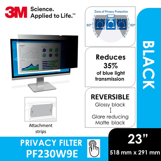 3M Privacy Filter for 23" Full Screen Monitor (16:9 aspect ratio) EOL - replacement PF230W9EM 518 m