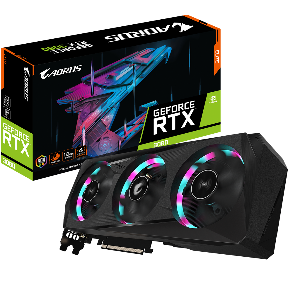 Gigabyte AORUS GeForce RTX 3060 ELITE 12G 2.0