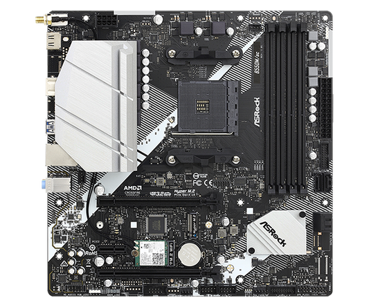 ASRock AM4 AMD B550M SATA 6Gb/s Micro ATX AMD Motherboard Model B550M/AC