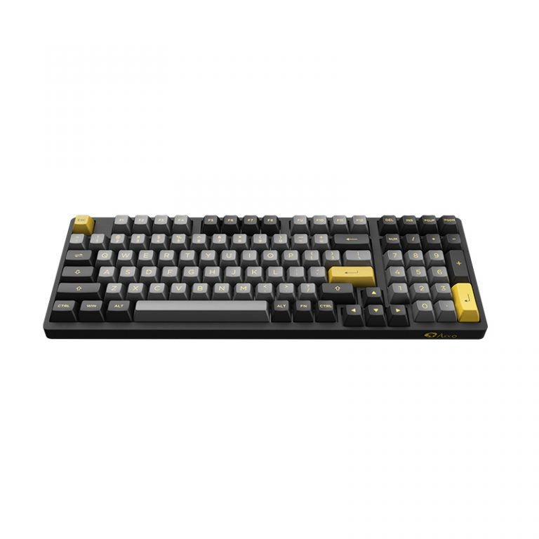 AKKO Keyboard RGB Hotswap 3mode - 3098N Black & Gold TTC Princess Switch