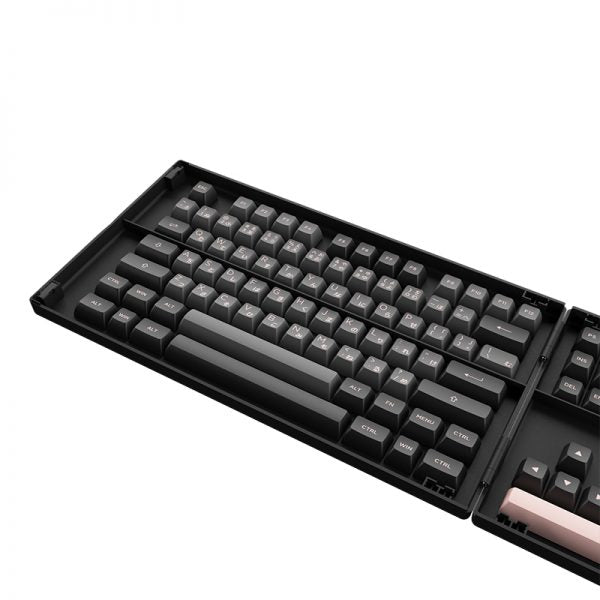 AKKO Keycap - ASA Profile - Black & Pink Japanese Hiragana (158pcs)