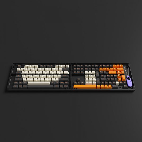 AKKO Keycap - ASA Low Profile - Carbon Retro (155pcs)