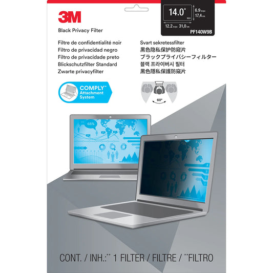 3M Privacy Filter for 14.0" Widescreen Laptop with COMPLY Attachment System (16:9 aspect ratio) 31