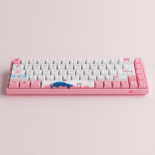 AKKO Keyboard RGB Hotswap 3mode - 3068B World Tour Tokyo R2 Akko Jelly Pink