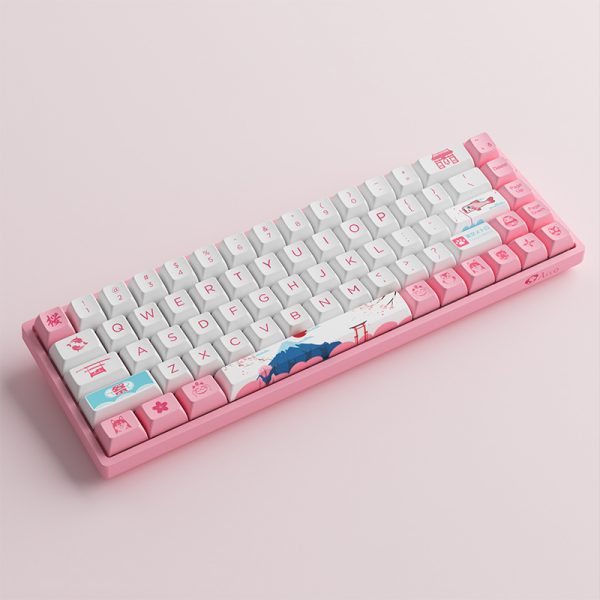 AKKO Keyboard RGB Hotswap 3mode - 3068B World Tour Tokyo R2 Akko Jelly Pink