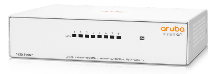 Aruba IOn 1430 8G Switch (NO SFP) R8R45A