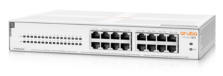 Aruba IOn 1430 16G POE 124W Switch (NO SFP) R8R48A