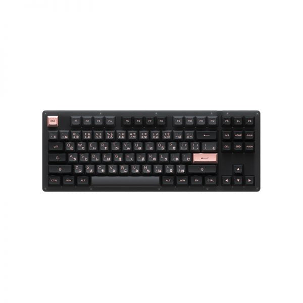 AKKO Keyboard RGB Hotswap - ACR87 Combo (CS Jelly Black + Black & Pink)