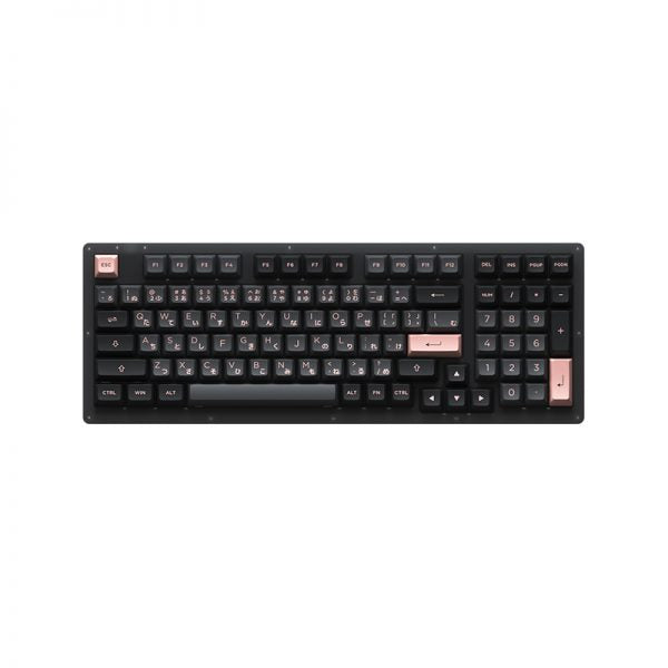 AKKO Keyboard RGB Hotswap - ACR98 Combo (CS Jelly Black + Black & Pink)