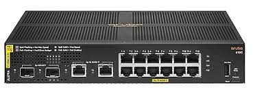 Aruba 6100 12G Class 4 POE 139W 2SFP+ Switch