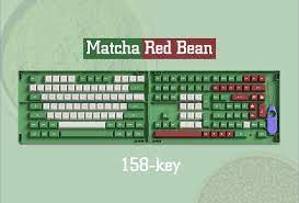 AKKO Keycap - ASA Profile - Matcha Red Bean (158pcs)