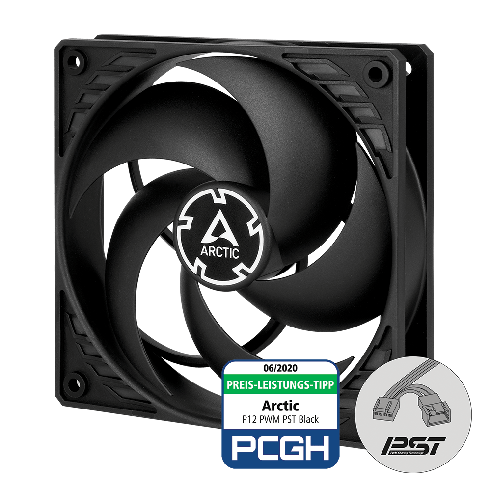 ARCTIC P12 PWM PST (Black)