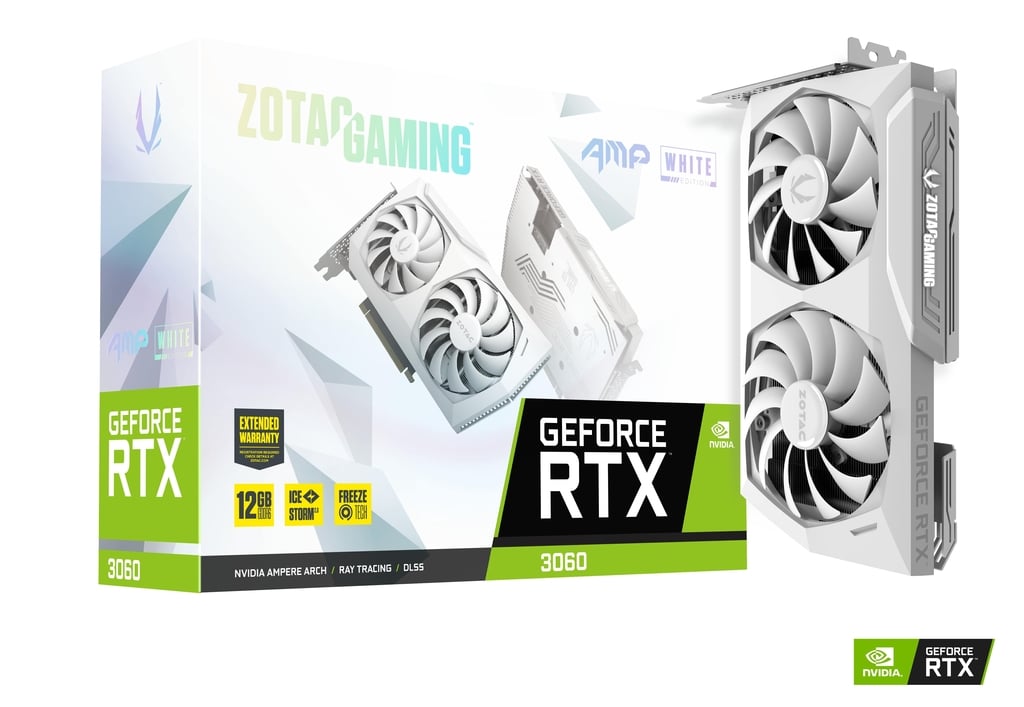 ZOTAC GAMING RTX 3060 AMP WHITE 12GB | ZT-A30600F-10P