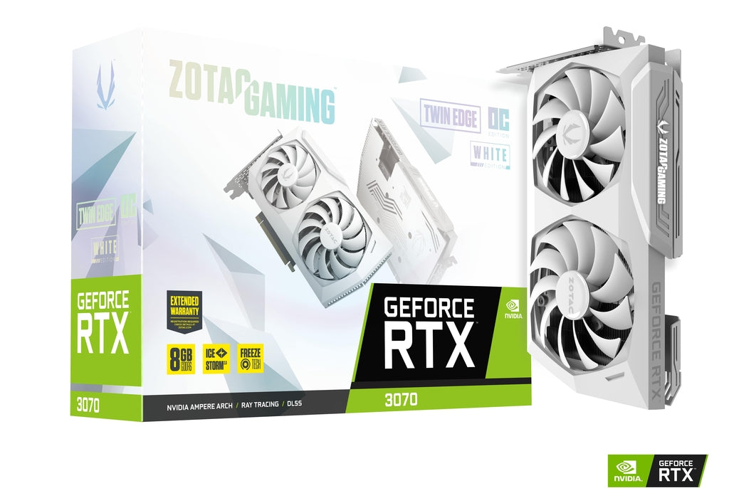 ZOTAC GAMING RTX 3070 Twin Edge OC LHR 8GB WHITE ED | ZT-A30700J-10PLHR